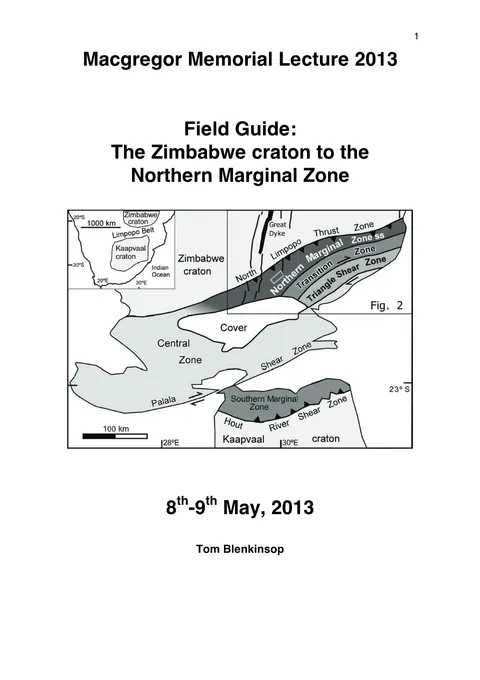 Cover of Field Trip - 2013 MacGregor Memorial - NMZ - Tom Blenkinsop