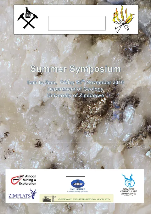 Cover of Summer Symposium Abstract - 2016