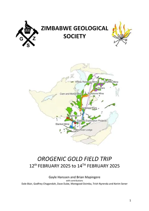 Cover of Orogenic Gold Field Guide 2025